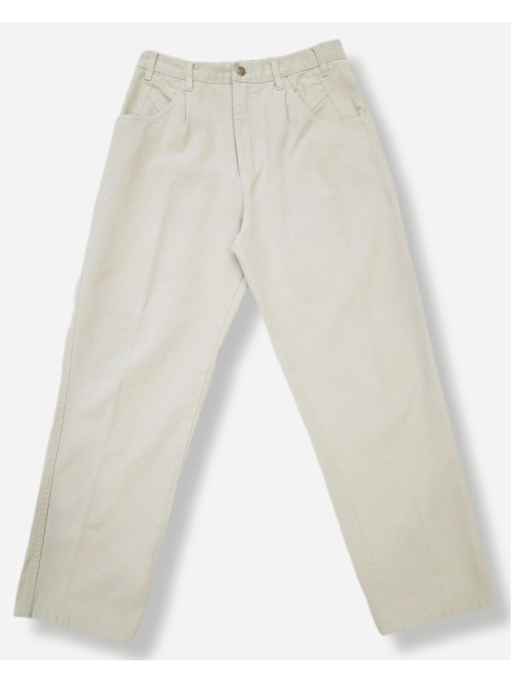 Vintage 90s high waist Mom jeans, Nevada, Beige 100% cotton | Size 12P